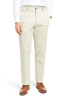 Berle Charleston Khakis Flat Front Cotton Stretch Twill Dress Pants Stone at Nordstrom,