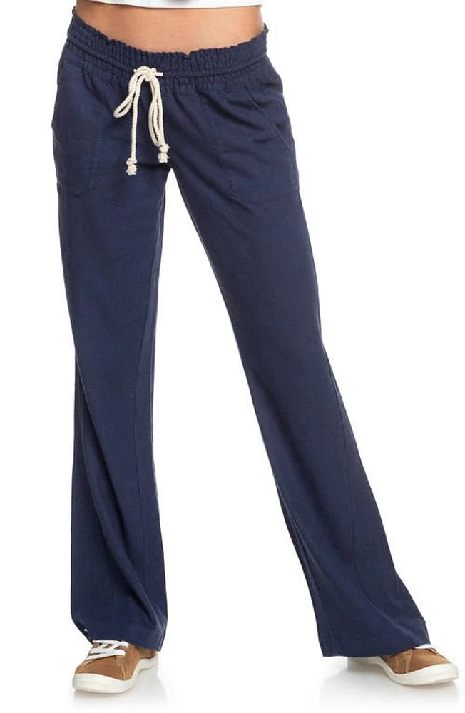 Roxy Oceanside Linen Blend Beach Pants at Nordstrom,