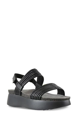 Munro Alessia Slingback Platform Sandal Black at Nordstrom,