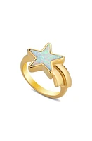 July Child Shooting Star Ring in Star Shaped Gold/White Opal at Nordstrom