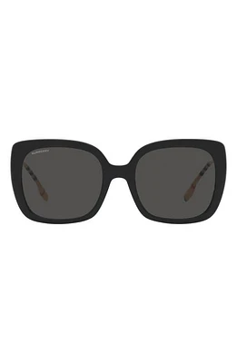 burberry Carroll 54mm Square Sunglasses in Dark Grey at Nordstrom