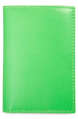 Comme des Garçons Wallets Super Fluo Card Case in Green at Nordstrom