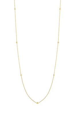 Bony Levy 14K Gold Geometric Station Necklace in 14K Yellow Gold at Nordstrom, Size 18