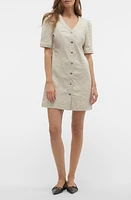 VERO MODA Wild Gena Denim Minidress Pumice Stone at Nordstrom,