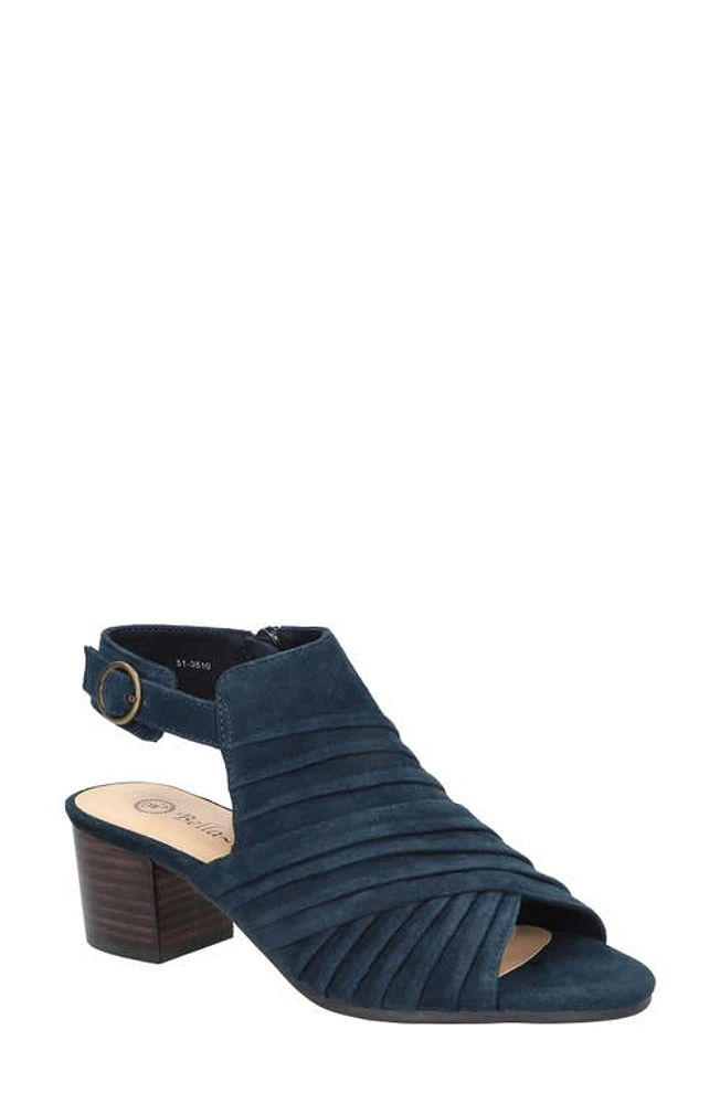 Bella Vita Dayana Sandal Navy Kidsuede Leather at Nordstrom,