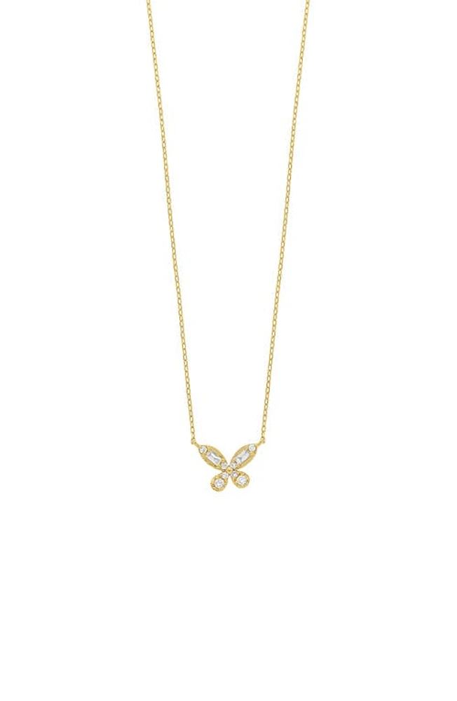 Bony Levy Simple Obsession Butterfly Diamond Pendant Necklace in 18K Yellow Gold at Nordstrom