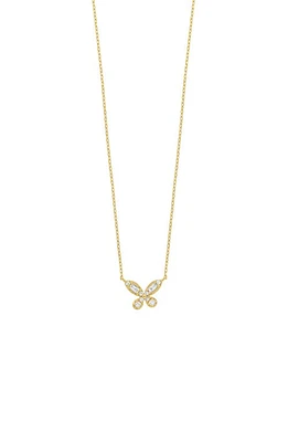 Bony Levy Simple Obsession Butterfly Diamond Pendant Necklace in 18K Yellow Gold at Nordstrom