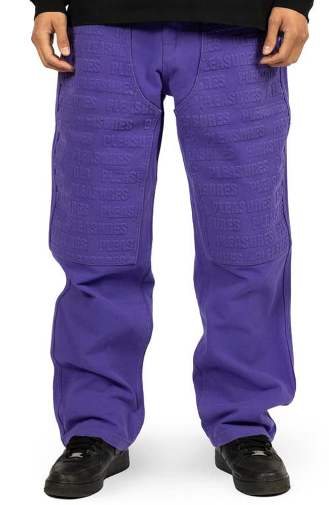 PLEASURES Impact Logo Jeans Purple at Nordstrom,