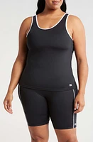 TomboyX High Tide Tankini Top Black at Nordstrom,