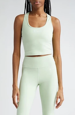 Sporty & Rich Crop Racerback Tank Sage at Nordstrom,