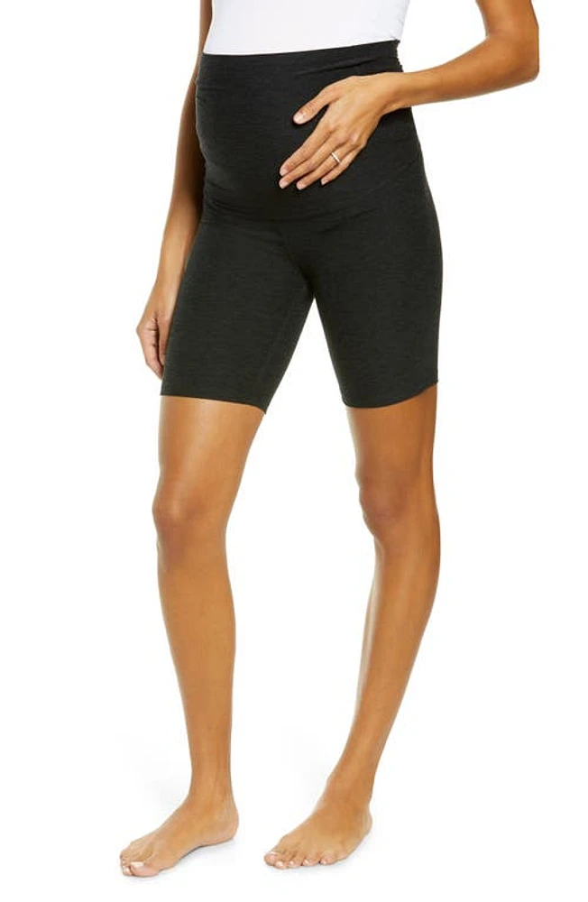 Beyond Yoga Love the Bump Maternity Bike Shorts Darkest Night at Nordstrom,