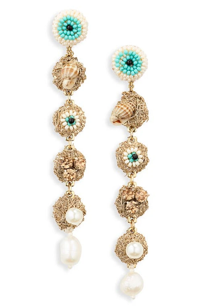 Deepa Gurnani Kawai Drop Earrings in Gold at Nordstrom