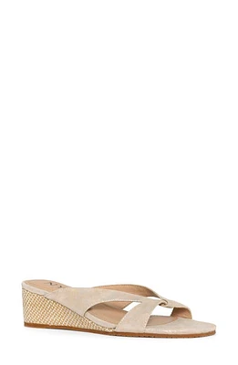 NYDJ Contessa Wedge Slide Sandal Sand Light Gold at Nordstrom,