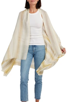 Vince Ombré Stripe Cotton Gauze Scarf in Yuzu at Nordstrom