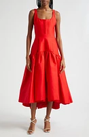 Alice + Olivia Diana High-Low Midi Dress at Nordstrom,