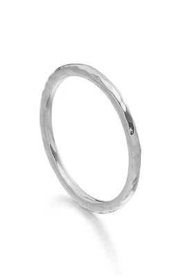 Monica Vinader Siren Hammered Ring Silver at Nordstrom,