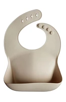 Mushie Silicone Bib in Shifting Sand at Nordstrom