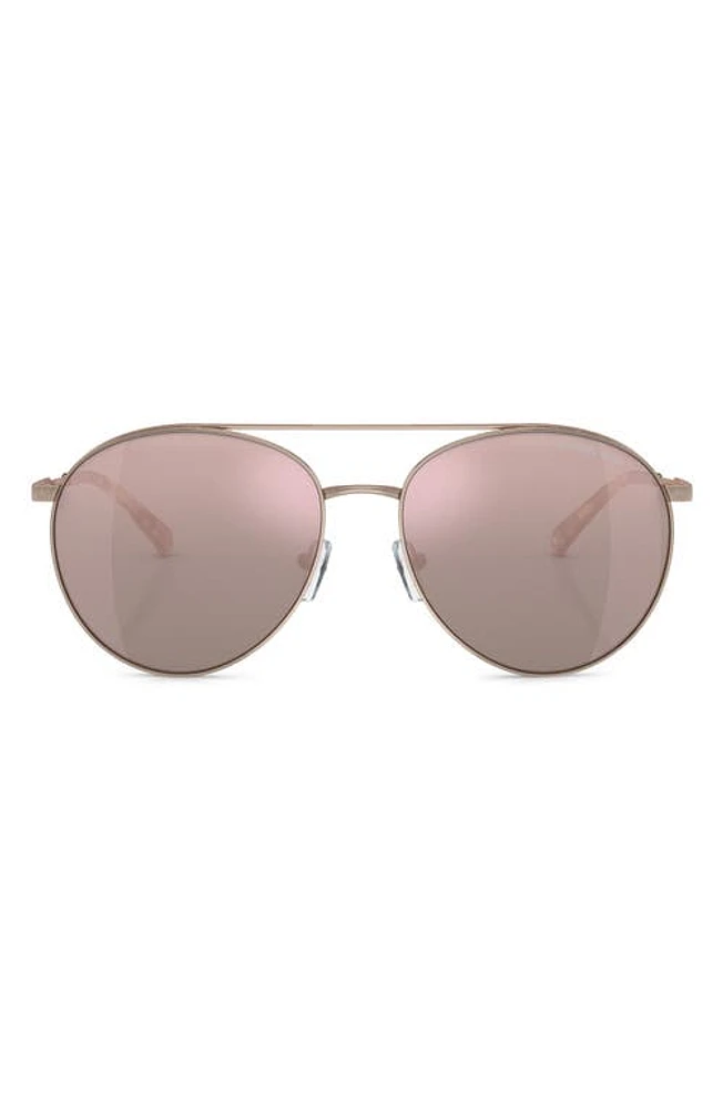 Michael Kors Arches 58mm Pilot Sunglasses in Rose Gold at Nordstrom