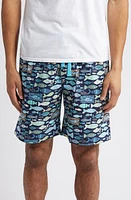 Majestic International Cotton Lounge Shorts Blue Lake at Nordstrom,