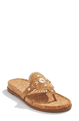 Jack Rogers Collins Casual Sandal Cork/platinum at Nordstrom,