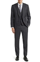 BOSS Huge Wool 3-Piece Suit Medium Grey at Nordstrom,