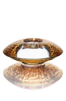 Orrefors Discus Crystal Votive in Gold at Nordstrom