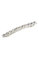 L. Erickson Aurelia Crystal Barrette in Crystal/Silver at Nordstrom