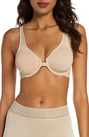 Wacoal Soft Embrace Front Closure Underwire Bra in Sand at Nordstrom, Size 34B