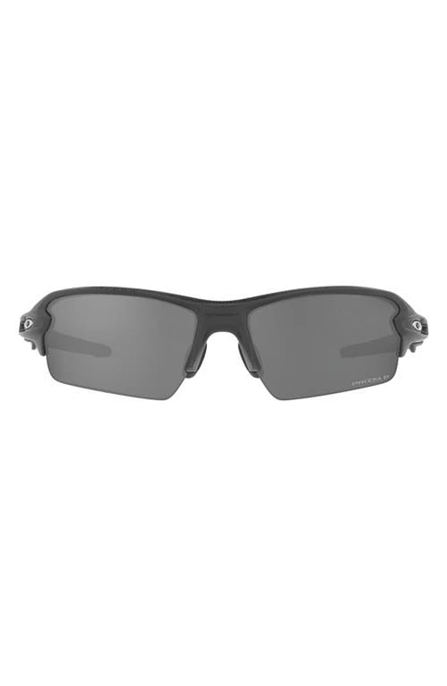 Oakley Flak 2.0 61mm Prizm Polarized Rectangular Sunglasses in Carbon at Nordstrom