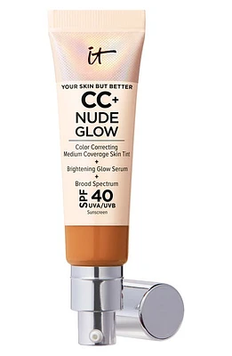 IT Cosmetics CC+ Nude Glow Lightweight Foundation + Glow Serum SPF 40 in Tan Rich at Nordstrom