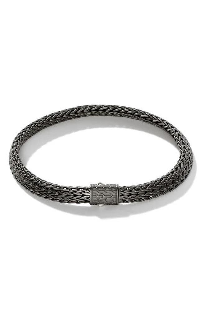 John Hardy Men's Classic Flat Chain Bracelet in Grey at Nordstrom, Size Medium