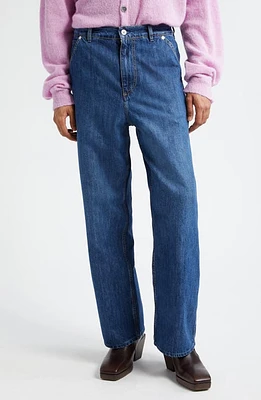 OUR LEGACY Joiner Oversize High Waist Wide Leg Carpenter Jeans Western Blue Denim at Nordstrom, Us