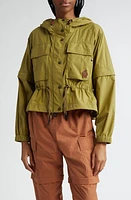 Moncler Grenoble Limosee Ripstop Convertible Field Jacket Light Yellow Olive at Nordstrom,