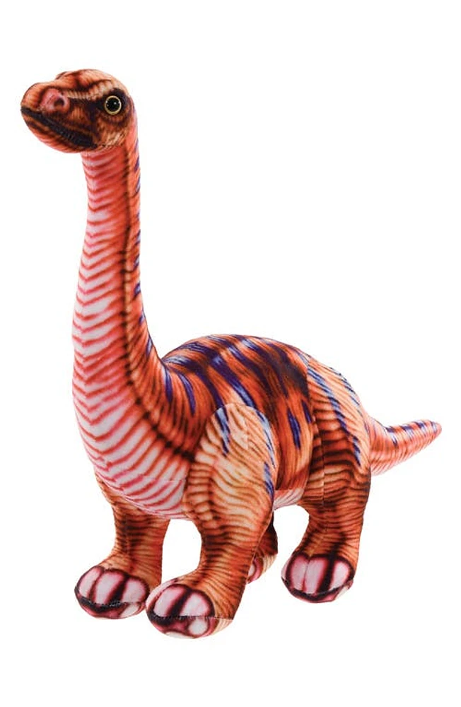 Iscream Brontosaurus 3D Fleece Pillow in Orange at Nordstrom