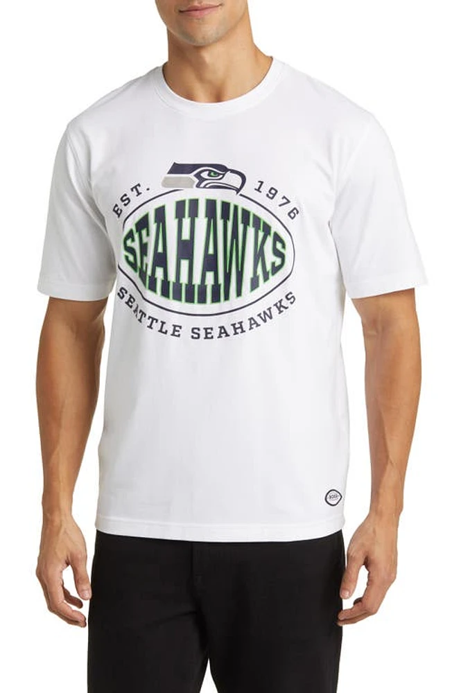 BOSS x NFL Stretch Cotton Graphic T-Shirt Seattle Seahawks White at Nordstrom,