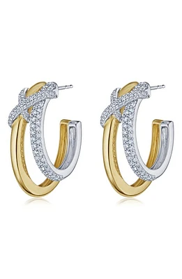 Kwiat XO Diamond Hoop Earrings in Two Tone White/Yellow Gold at Nordstrom