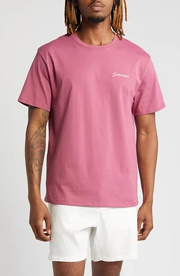 Saturdays NYC Scripts Standard Cotton T-Shirt Violet Quartz at Nordstrom,