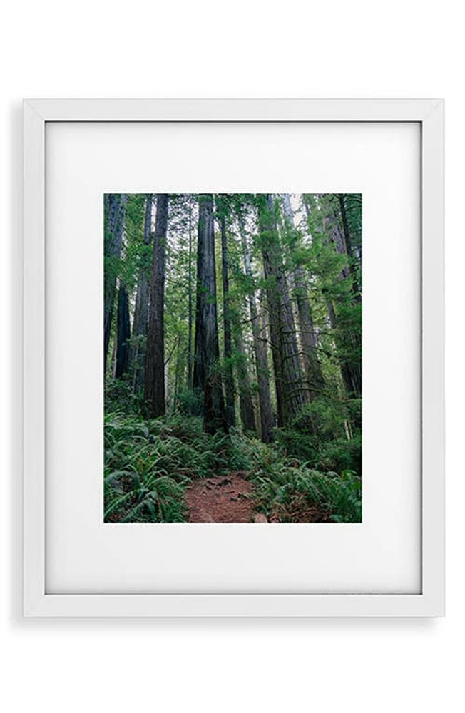 Deny Designs Among the Giants Framed Art Print in Green at Nordstrom