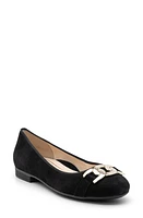 ara Sky Flat Black Kid Suede at Nordstrom,