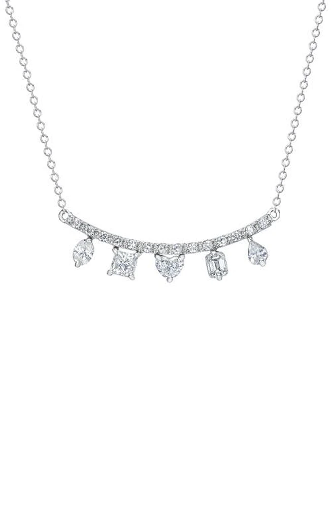 Mindi Mond Clarity Fancy Diamond Necklace in White Gold/Diamond at Nordstrom