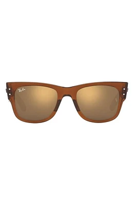 Ray-Ban Mega Wayfarer 51mm Rectangular Sunglasses in Transparent at Nordstrom