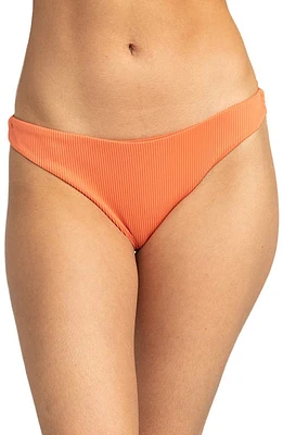 Roxy Rib Love The Baja Bikini Bottoms Apricot Brandy at Nordstrom,