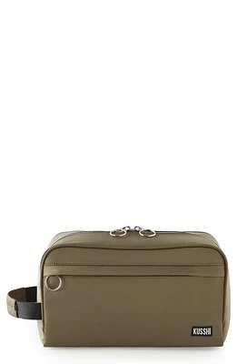 KUSSHI Dopp Kit in Olive Green/Light Grey at Nordstrom