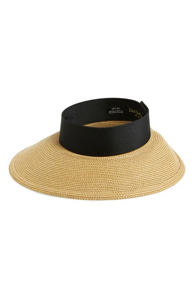 Eric Javits 'Squishee Halo' Hat in Natural/Black at Nordstrom