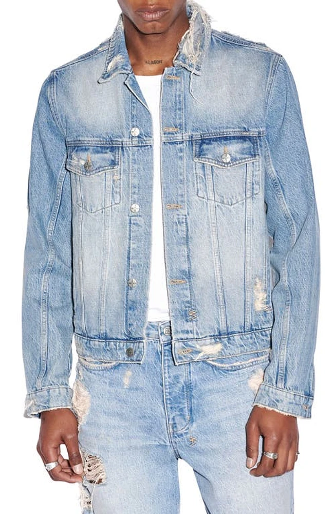 Ksubi Heritage Repair Classic Fit Denim Jacket at Nordstrom,