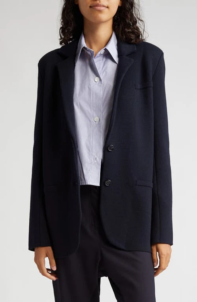 TWP Wool Knit Blazer Midnight at Nordstrom,