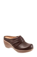 SoftWalk Mackay Clog Dark Brown at Nordstrom,