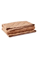 Coyuchi Diamond Stitch Organic Cotton Comforter in Ginger at Nordstrom