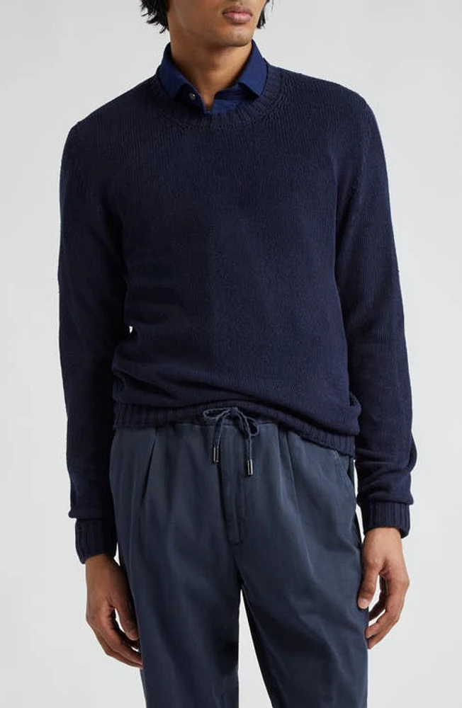 Thom Sweeney Bourette Silk Crewneck Sweater at Nordstrom,