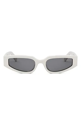 CELINE Triomphe 54mm Geometric Sunglasses in Ivory /Smoke at Nordstrom